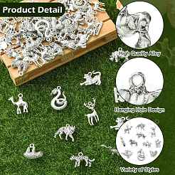 60Pcs 12 Styles Tibetan Style Alloy Pendants&nbsp;TIBE-CJ0001-36