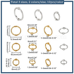 60Pcs 6 Style Alloy Bead Frame&nbsp;FIND-PH0007-52