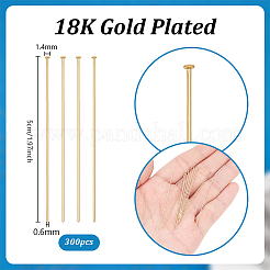 300Pcs 304 Stainless Steel Flat Head Pins&nbsp;STAS-PH0007-47