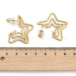 304 Stainless Steel Stud Earrings for Woman&nbsp;EJEW-V003-02G-02