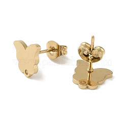 Ion Plating(IP) 304 Stainless Steel Stud Earring Findings&nbsp;STAS-I206-61G