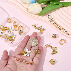 1 Bag Alloy DIY Dreadlock Ring Styling Hair Braiding&nbsp;OHAR-BM0001-08