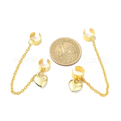 Brass Cuff Earrings&nbsp;EJEW-JE05407-01