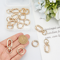 8Pcs Alloy Spring Gate Rings&nbsp;FIND-BBC0004-68