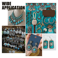 24Pcs 12 Styles Synthetic Turquoise Pendants&nbsp;PALLOY-PH0002-19