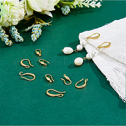 30Pcs 3 Style Rack Plating Brass Earring Hooks&nbsp;KK-DC0002-02