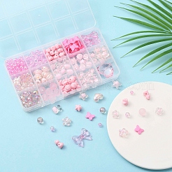 238Pcs 15 Style Transparent & Opaque Acrylic Beads&nbsp;DIY-YW0005-41