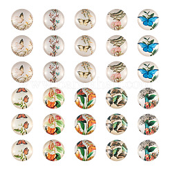 50Pcs 10 Colors Glass Cabochons&nbsp;GLAA-TA0001-74