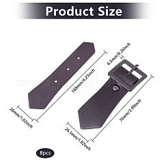 Zinc Alloy & Imitation Leather Buckle Clasps&nbsp;FIND-CA0010-43