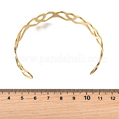 304 Stainless Steel Cuff Bangles&nbsp;BJEW-S172-01G