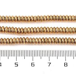 Electroplated Synthetic Non-magnetic Hematite Beads Strands&nbsp;X-G-H027-D01-01