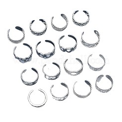 16Pcs 16 Styles Heart Star Alloy Cuff Toe Ring Sets&nbsp;FS-WG5F0D5-01