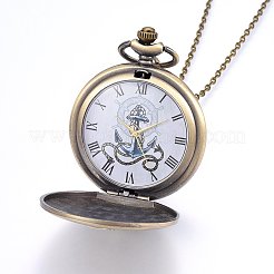 Alloy Pendant Necklace Quartz Pocket Watch&nbsp;WACH-F051-07AB