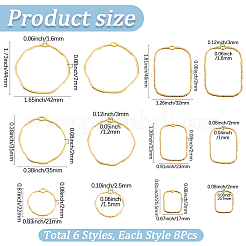 48pcs 6 Styles Tibetan Style Zinc Alloy Pendants&nbsp;FIND-SP0005-02G