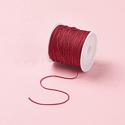 ナイロン編みコード5色5巻  ジュエリー製作やマクラメ工芸用の中国結び紐  ミックスカラー  0.8mm  約38.27ヤード（35m）/ロール  5色  1ロール/カラー  5roll&nbsp;NWIR-PH0001-86