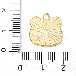 かわいい動物の合金エナメルペンダント  ライトゴールド  クマ  16x15.5x1.5mm  穴：2mm&nbsp;ENAM-U002-03C-KCG