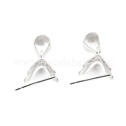 925スターリングシルバーアイスピック・ピン・ベイル  銀  10x6x4mm  内径：5x5mm  ピン：0.7mm&nbsp;STER-Z001-018S