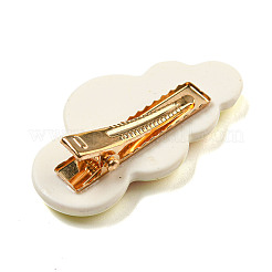かわいい雲の樹脂ワニヘアクリップ  女の子のためのヘアアクセサリー  苺  24.5x44.5x13mm&nbsp;LS-AJEW-U004-04A