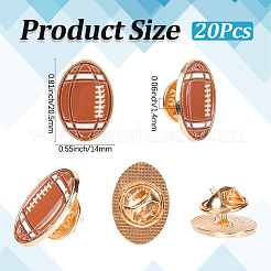 20Pcs Sport Enamel Pins&nbsp;JEWB-SC0001-62A