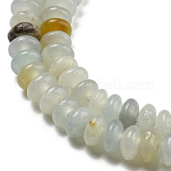 天然フラワーアマゾナイトビーズ連売り  ロンデル  4~4.5x2~2.5mm  穴：1.2mm  約155~163個/連  15.24''~15.31''（38.7~38.9センチメートル）&nbsp;G-K343-C01-01