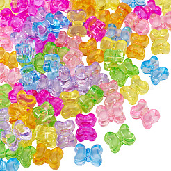 70G 7 Colors Transparent Acrylic Beads&nbsp;TACR-TA0001-80