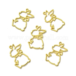 Alloy Open Back Bezel Pendants&nbsp;FIND-D025-02G