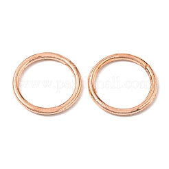 合金は、丸カンを閉じ  ラウンド  ローズゴールド  10x1.2mm  16ゲージ  内径：7.2mm&nbsp;KK-WH0052-05C-RG