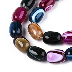Natural Agate Beads Strands&nbsp;G-N356-02A-07
