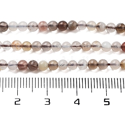 天然石ボツワナアゲートビーズ連売り  ラウンド  3mm  穴：0.7mm  約107個/連  14.80''（37.6センチメートル）&nbsp;X-G-G143-A02-01