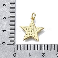 Star Shape Brass Pendants&nbsp;X-KK-V010-12G