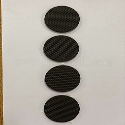 フォーム粘着パッド  滑り止め家具保護パッド  花輪アクセサリー  長方形  ブラック  41.5x174x3.5mm&nbsp;FIND-WH0191-20