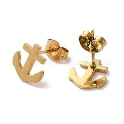 PVD Vacuum Plating 304 Stainless Steel Stud Earrings&nbsp;EJEW-Z040-26G