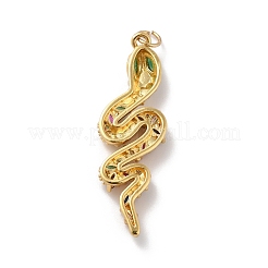 Rack Plating Brass Micro Pave Cubic Zirconia Pendants&nbsp;KK-A160-12G