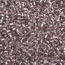 8/0ガラスラッパビーズ  銀並ぶ  アザミ  2.5~3x2.5mm  穴：1mm  約15000個/ポンド&nbsp;SEED-S032-07A-56