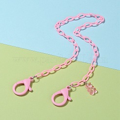 Personalized ABS Plastic Cable Chain Necklaces&nbsp;NJEW-JN03220-03