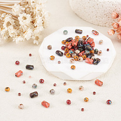 140Pcs 7 Styles Glass Seed Beads Sets&nbsp;SEED-TAD0001-04