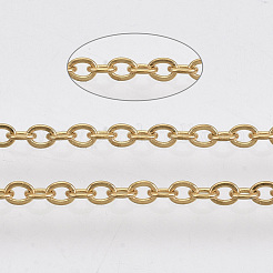 3.28 Feet 304 Stainless Steel Cable Chains&nbsp;X-CHS-R002-0.5mm-G