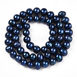 Natural Cultured Freshwater Pearl Beads Strands&nbsp;PEAR-N013-07E