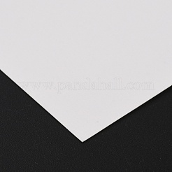 A4クラフトダンボール紙  印刷用  衣類の梱包  長方形  ホワイト  295x210x0.3mm&nbsp;OFST-WH0002-02