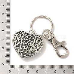 Valentines Day Gifts Tibetan Style Heart Keychain&nbsp;KEYC-JKC0009-25