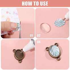 80Pcs Zinc Alloy Connector Cabochon Settings&nbsp;FIND-CA0011-28