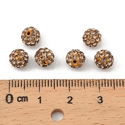 Polymer Clay Rhinestone Beads&nbsp;LS-RB-H284-6MM-Half-246