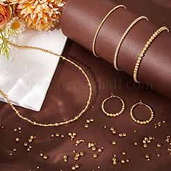 Brass Round Spacer Beads&nbsp;KK-PH0006-40C