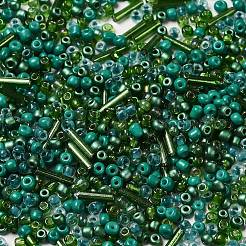 Opaque & Transparent Inside Colours Glass Seed Beads&nbsp;SEED-F004-02F