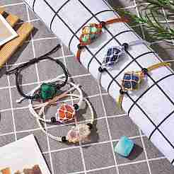 Adjustable Braided Nylon Cord Macrame Pouch Bracelet Making&nbsp;AJEW-SW00013-17