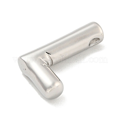 ラックメッキ真鍮チャーム  長持ちメッキ  鉛フリー＆カドミウムフリー  レターチャーム  文字l  22x14x5mm  穴：3x1.5mm&nbsp;KK-R143-21P-L