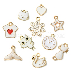 20Pcs 20 Styles Alloy Enamel Pendants&nbsp;ENAM-FS0001-73C