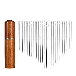 30Pcs Galvanized Iron Self Threading Hand Sewing Needles&nbsp;TOOL-NH0001-02B