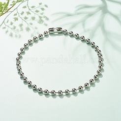 Non-Tarnish 304 Stainless Steel Ball Chains Necklace for Women&nbsp;NJEW-JN03892-01