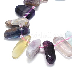 Natural Colorful Fluorite Beads Strands&nbsp;G-G106-J08-01